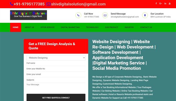 Website Designing Company Bahraich |SHIV DIGITAL SOLUTIONS || Digital Marketing Company In Bahraich